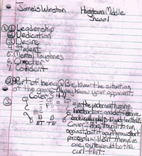 Winston's notebook page